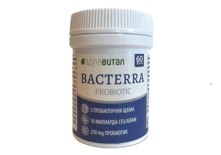 Bacterra - 60 таблетки - Здравитал
пробиотик
