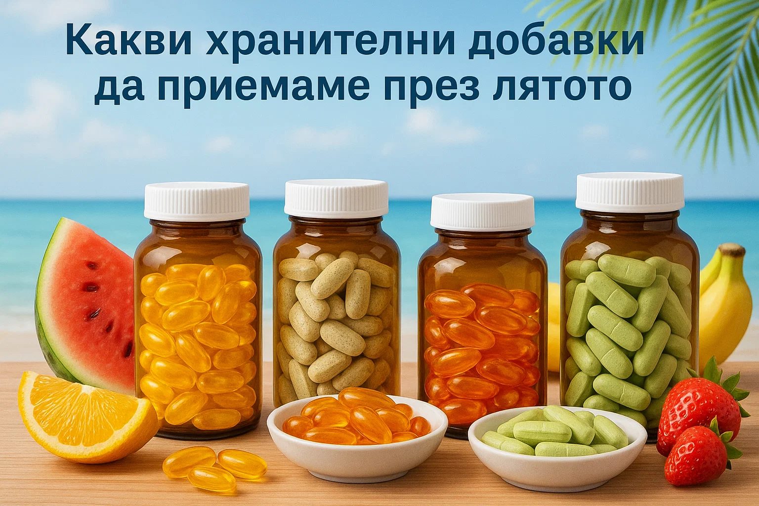 Какви хранителни добавки да приемаме през лятото