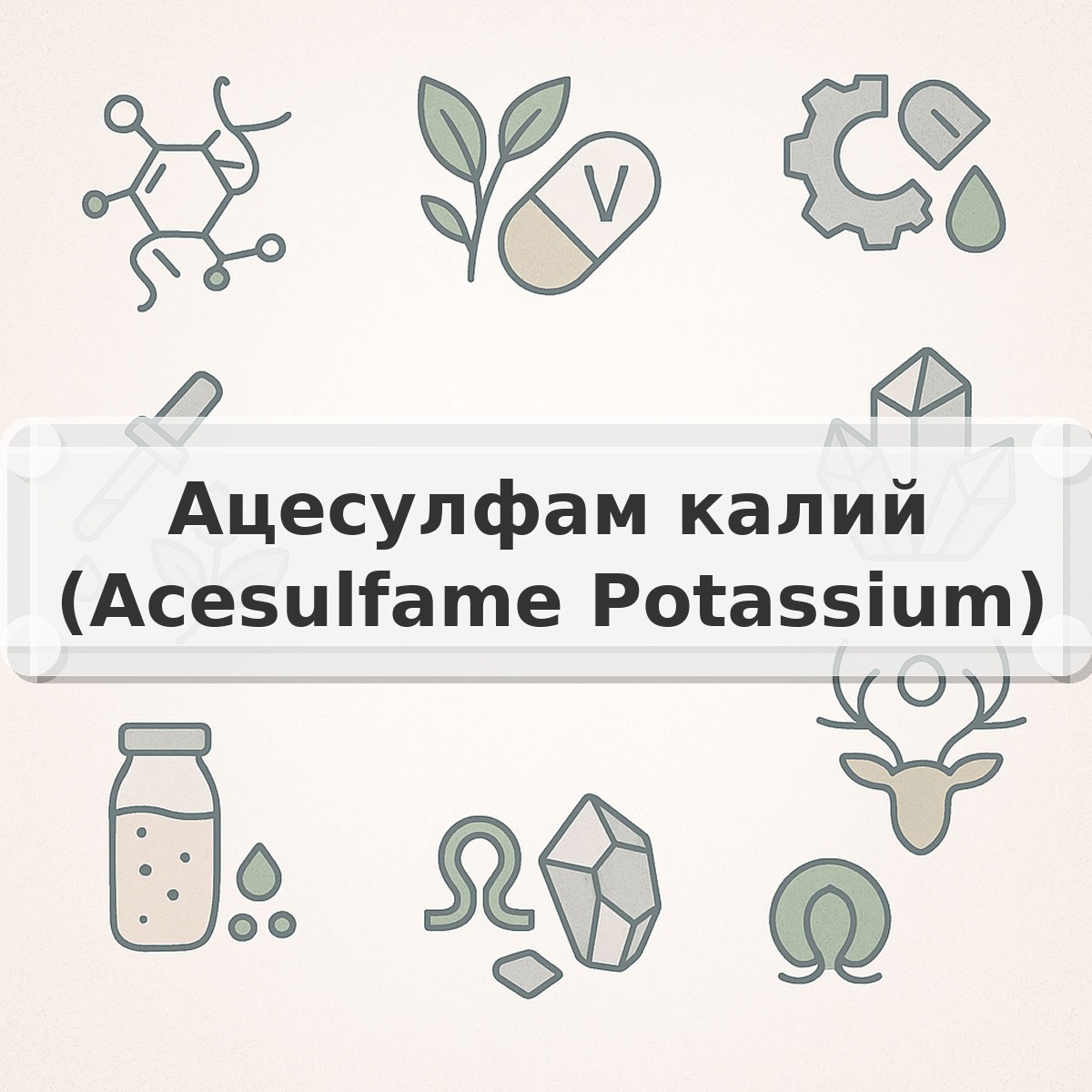 Ацесулфам калий (Acesulfame Potassium)