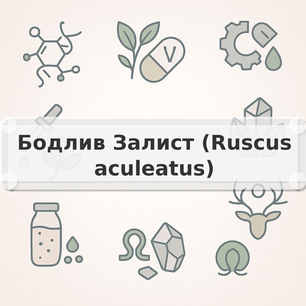Бодлив Залист (Ruscus aculeatus)