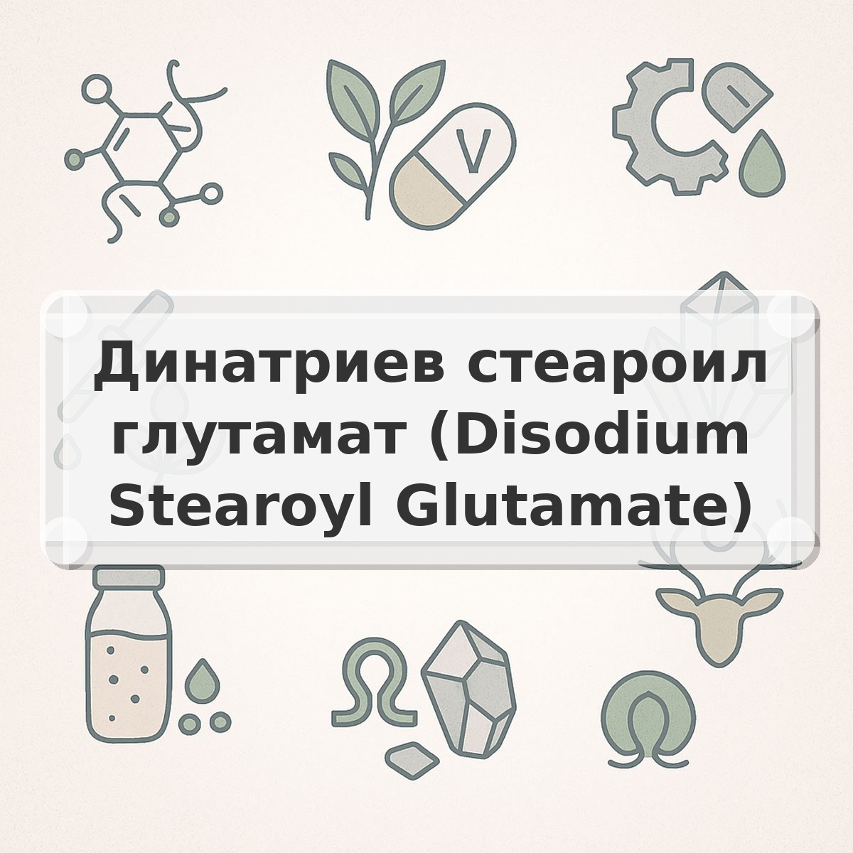 Динатриев стеароил глутамат (Disodium Stearoyl Glutamate)