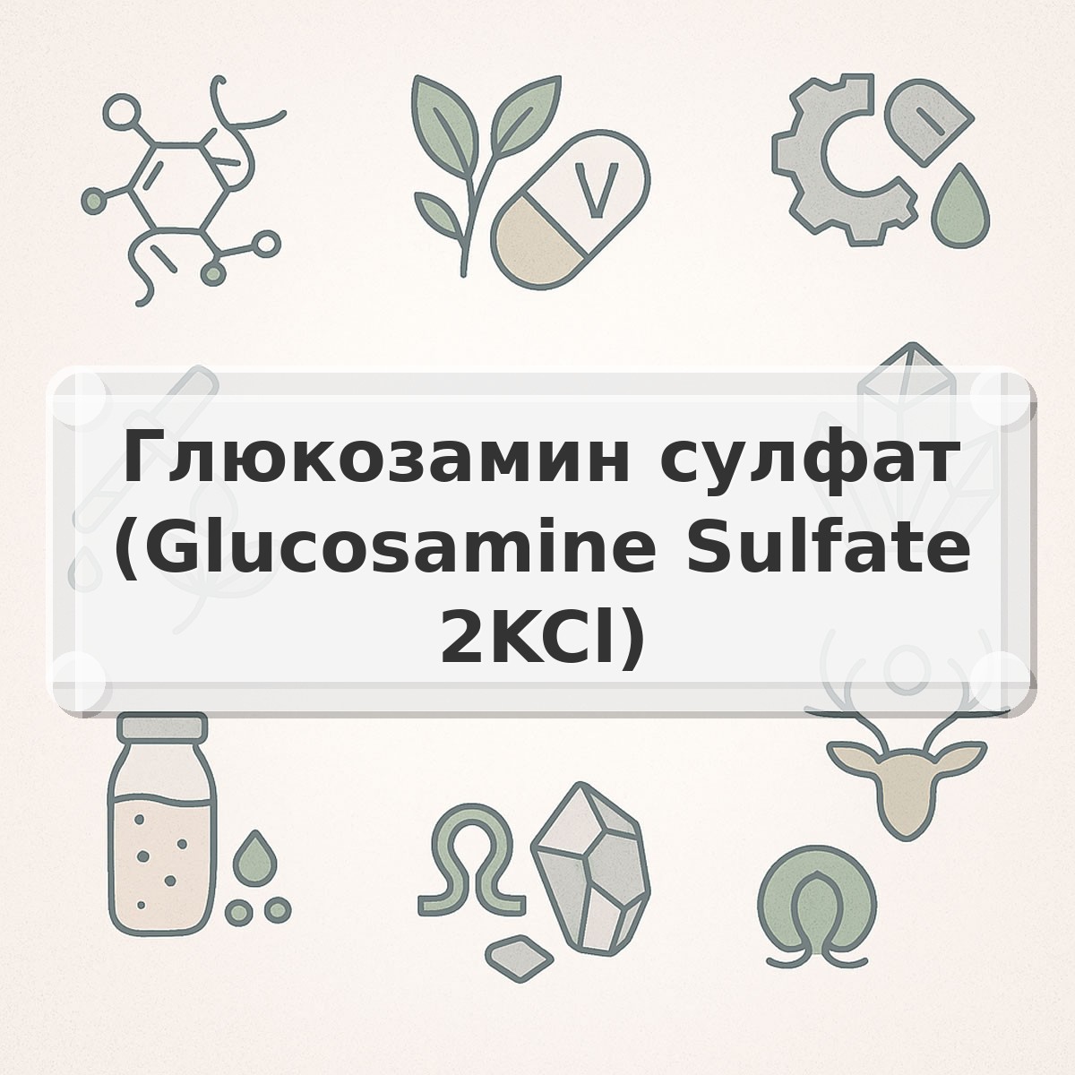 Глюкозамин сулфат (Glucosamine Sulfate 2KCl)
