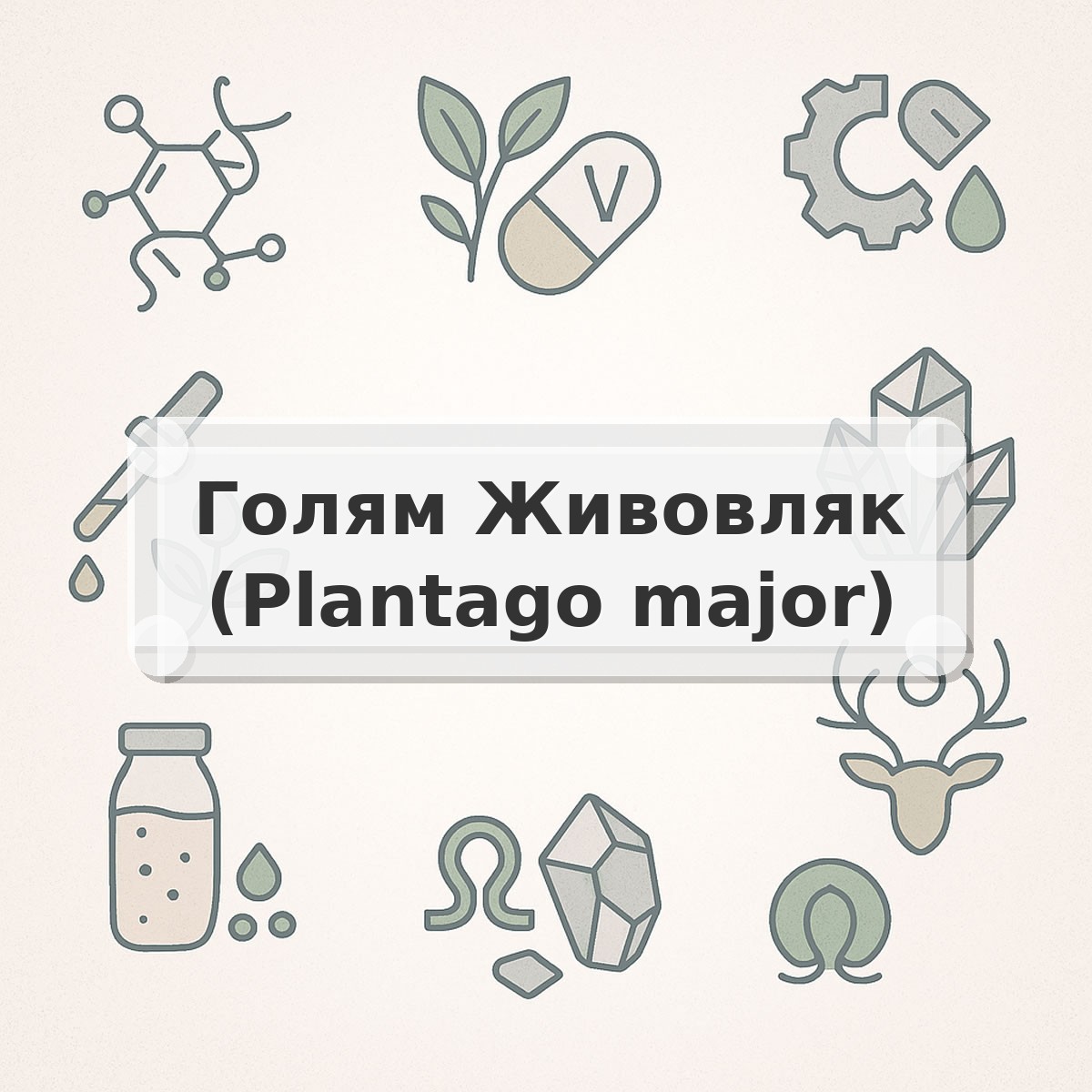 Голям Живовляк (Plantago major)