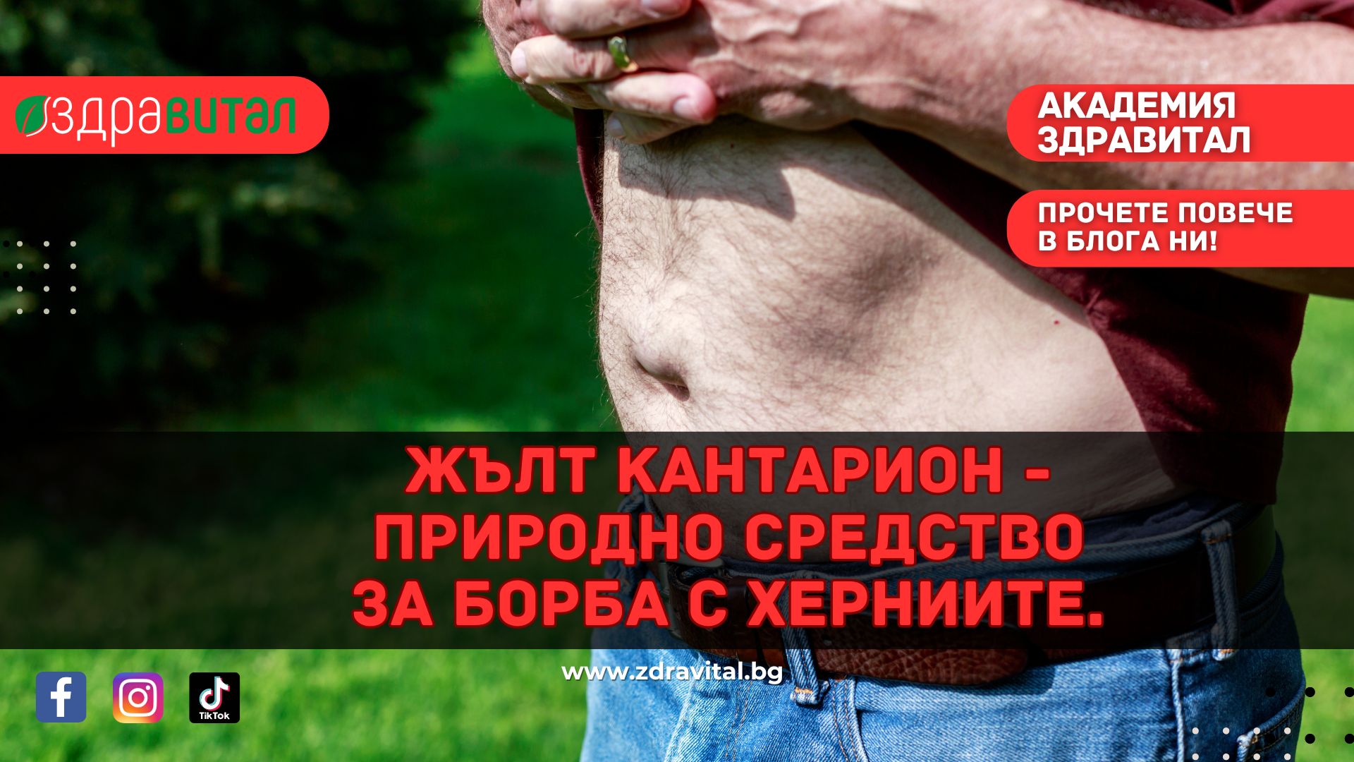 Жълт кантарион – природно средство за борба с херниите.