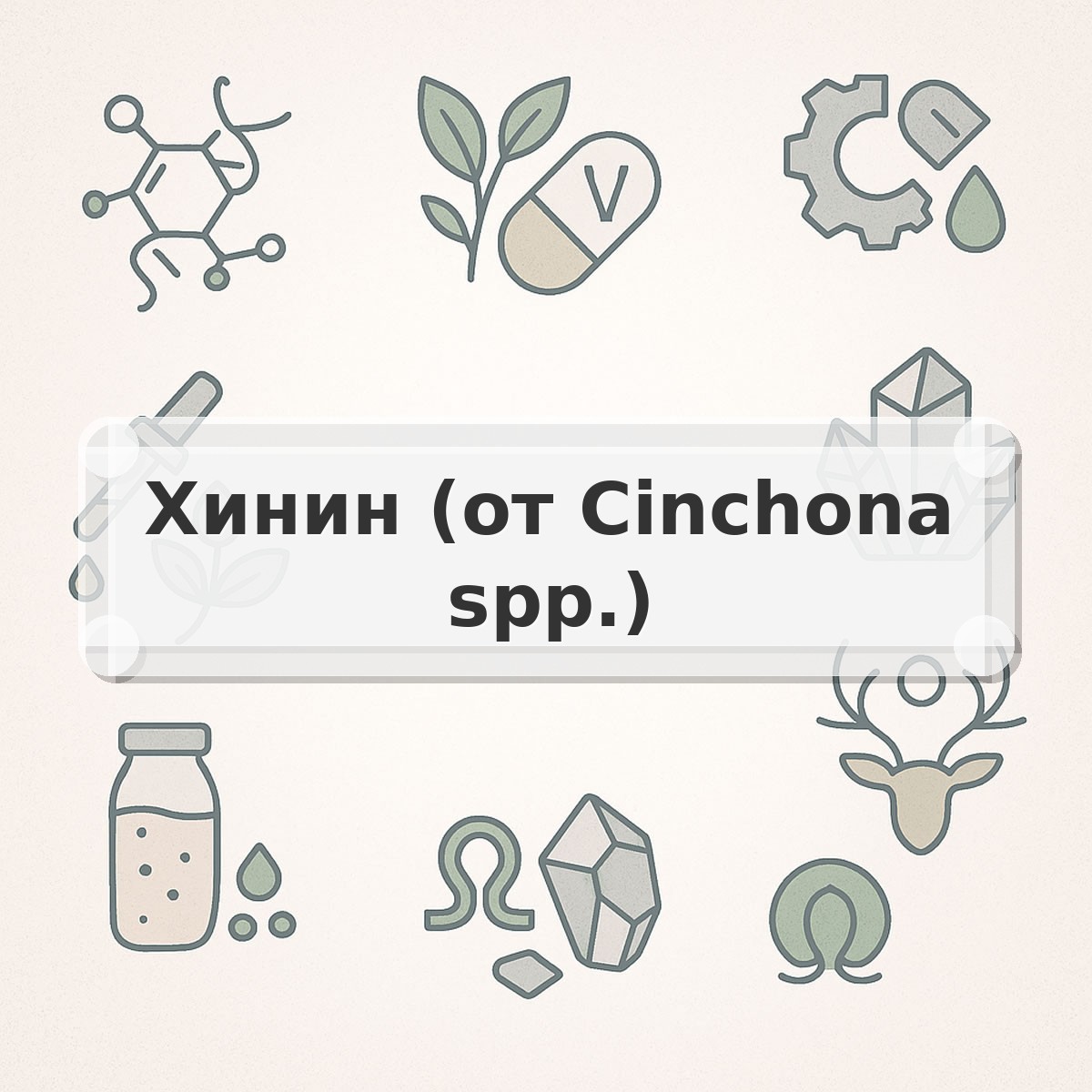 Хинин (от Cinchona spp.)