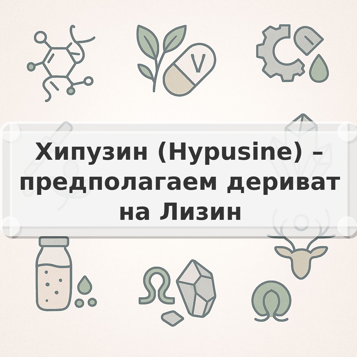Хипузин (Hypusine) – предполагаем дериват на Лизин
