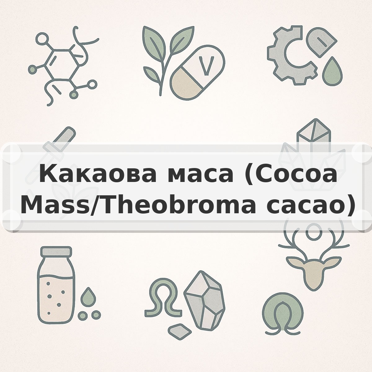Какаова маса (Cocoa Mass/Theobroma cacao)