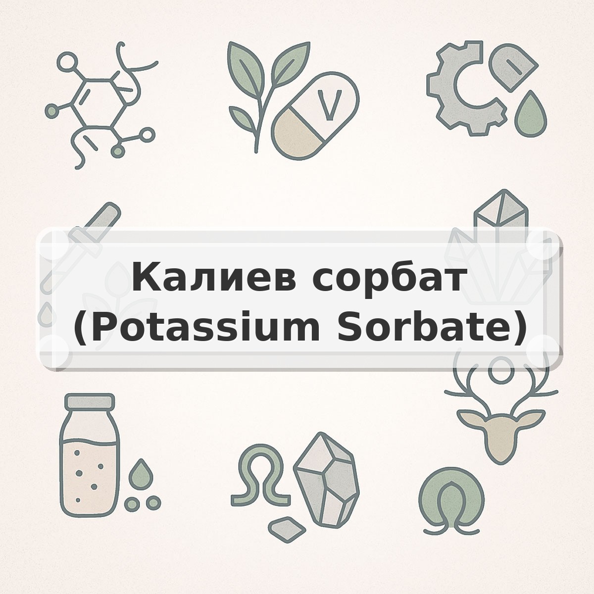Калиев сорбат (Potassium Sorbate)