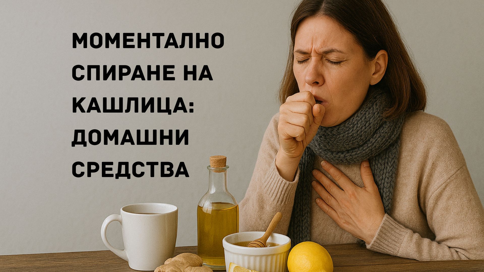 Моментално спиране на кашлица: домашни средства за бързо и ефективно облекчение