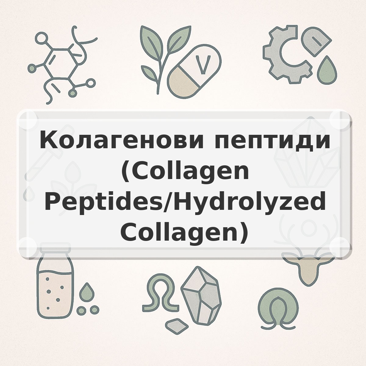 Колагенови пептиди (Collagen Peptides/Hydrolyzed Collagen)