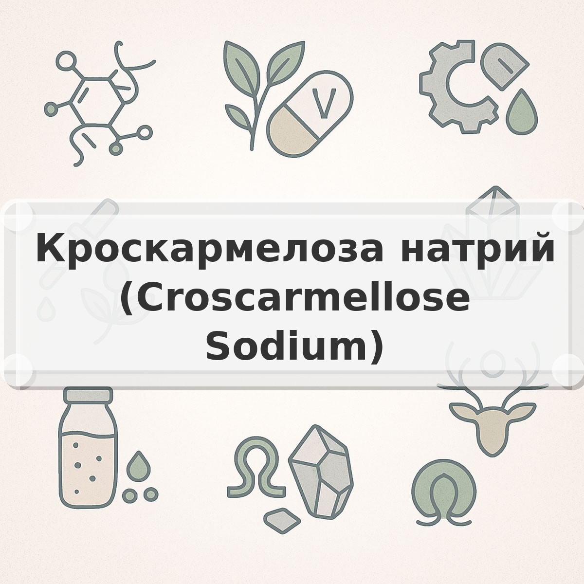 Кроскармелоза натрий (Croscarmellose Sodium)