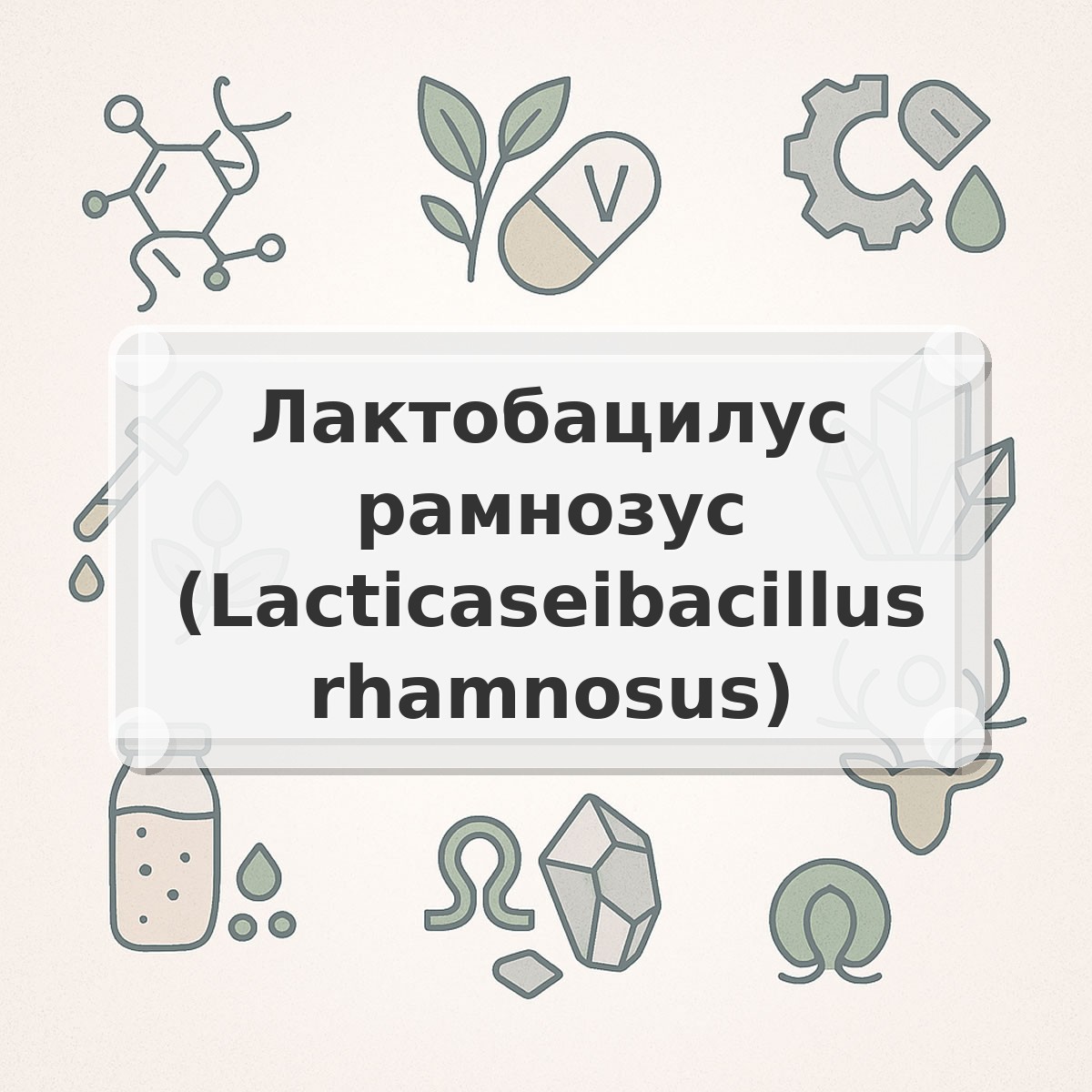 Лактобацилус рамнозус (Lacticaseibacillus rhamnosus)
