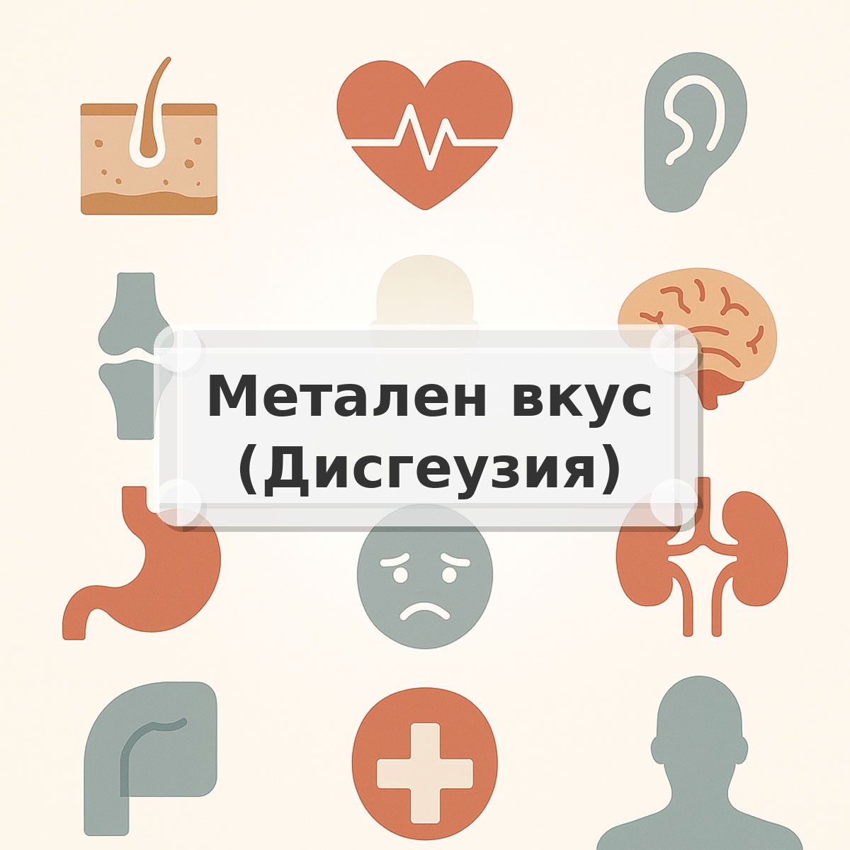 Метален вкус (Дисгеузия)