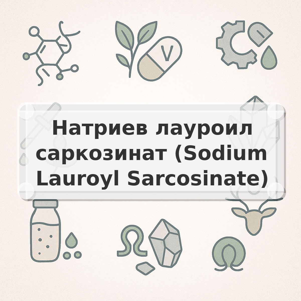 Натриев лауроил саркозинат (Sodium Lauroyl Sarcosinate)