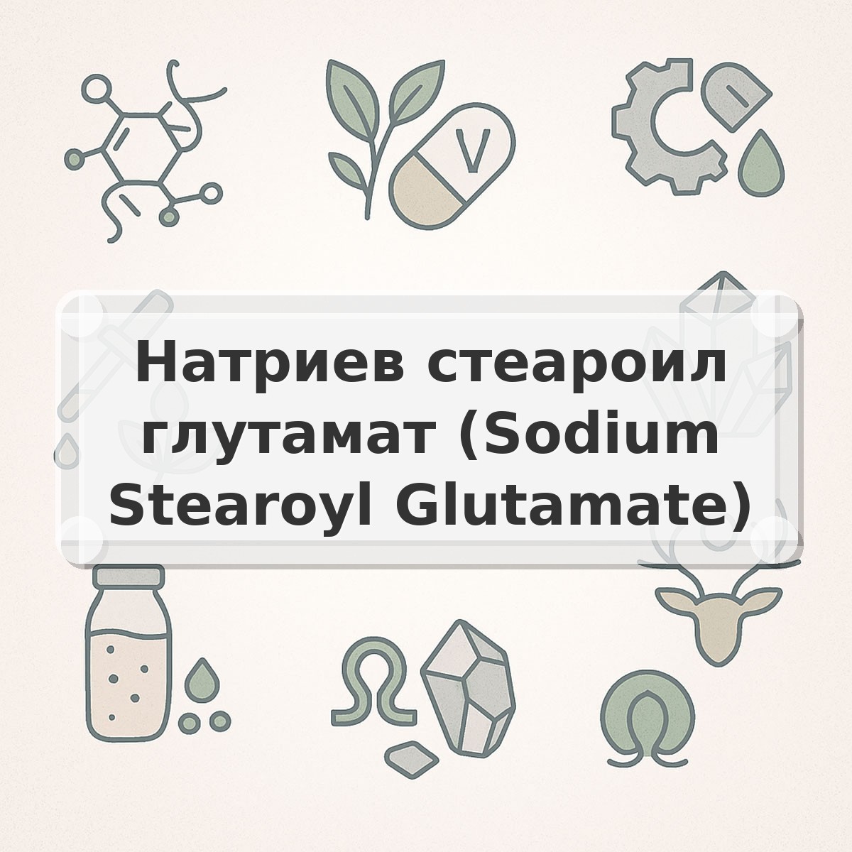 Натриев стеароил глутамат (Sodium Stearoyl Glutamate)