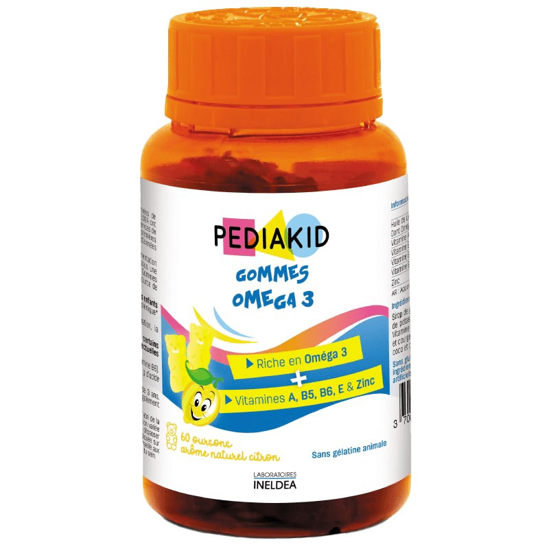 PEDIAKID Дъвчащи Мечета с Omega 3 – 60 мечета