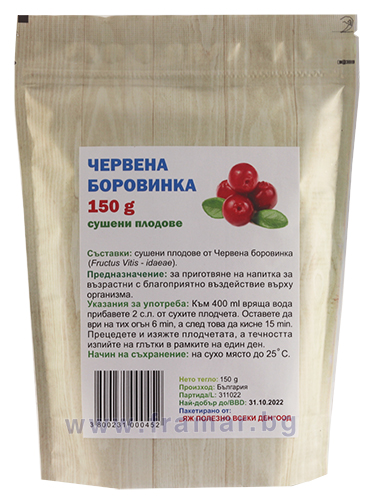 Червена боровинка плод – 150 гр