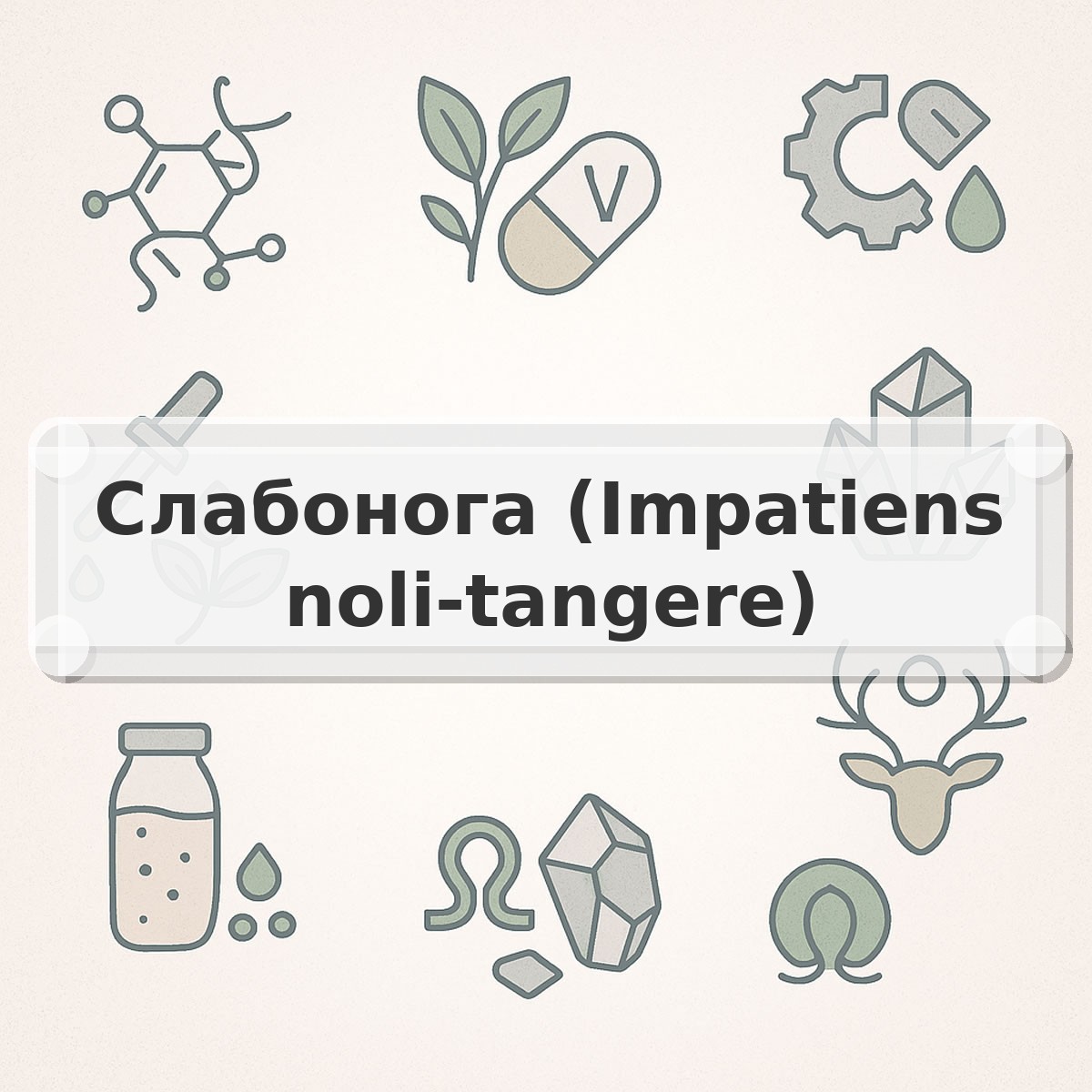 Слабонога (Impatiens noli-tangere)