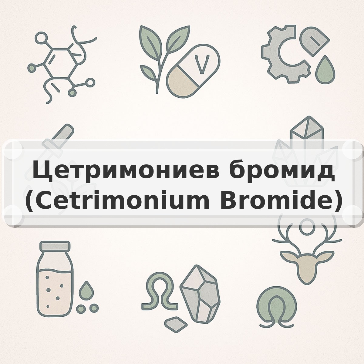 Цетримониев бромид (Cetrimonium Bromide)